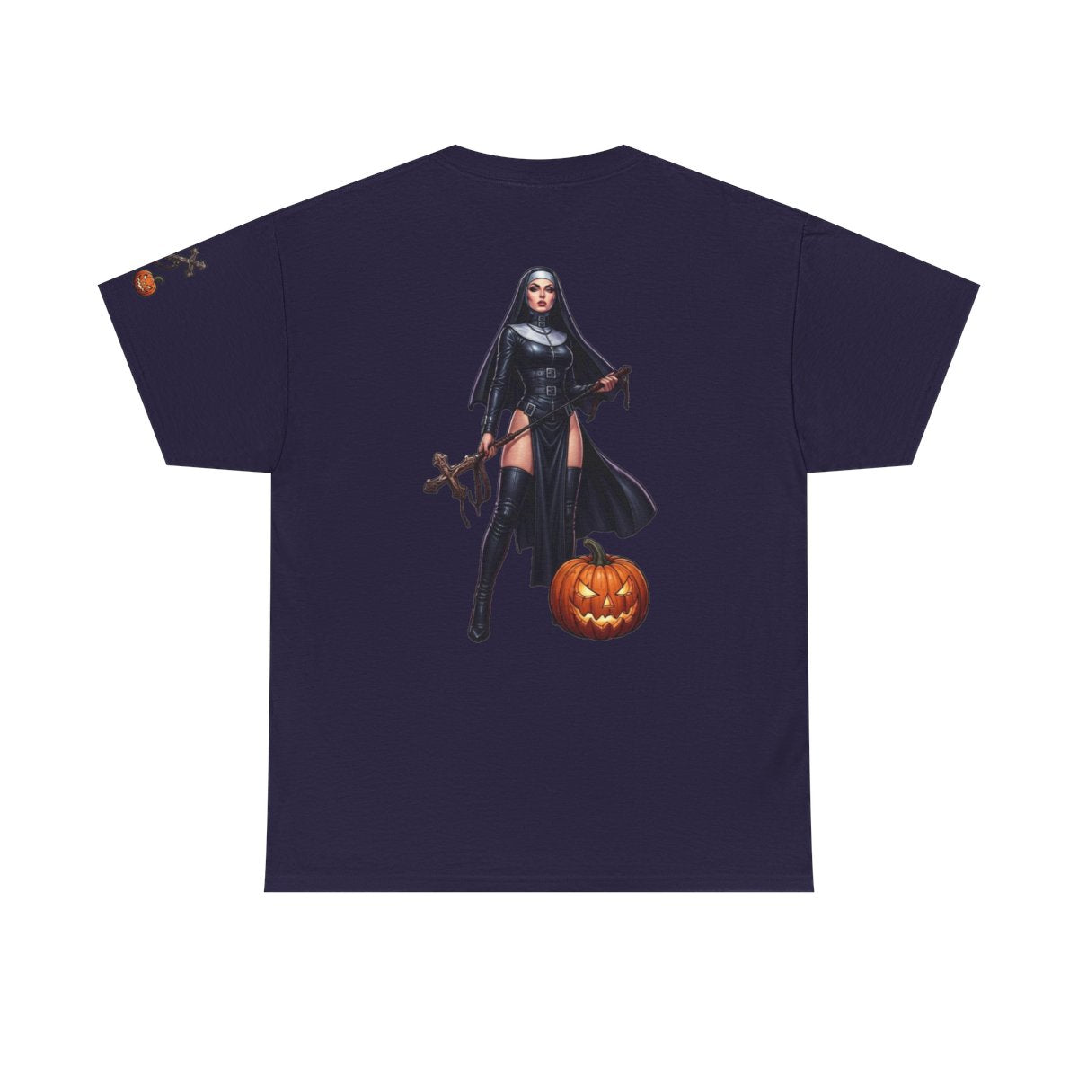 Color: Blackberry | Sexy Halloween Nun Premium Graphic Tee
