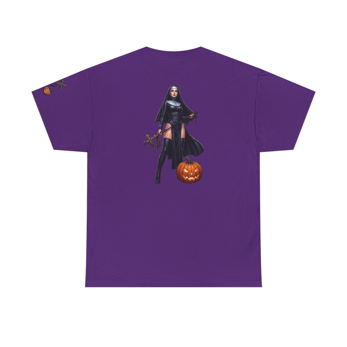 Color: Purple | Sexy Halloween Nun Premium Graphic Tee