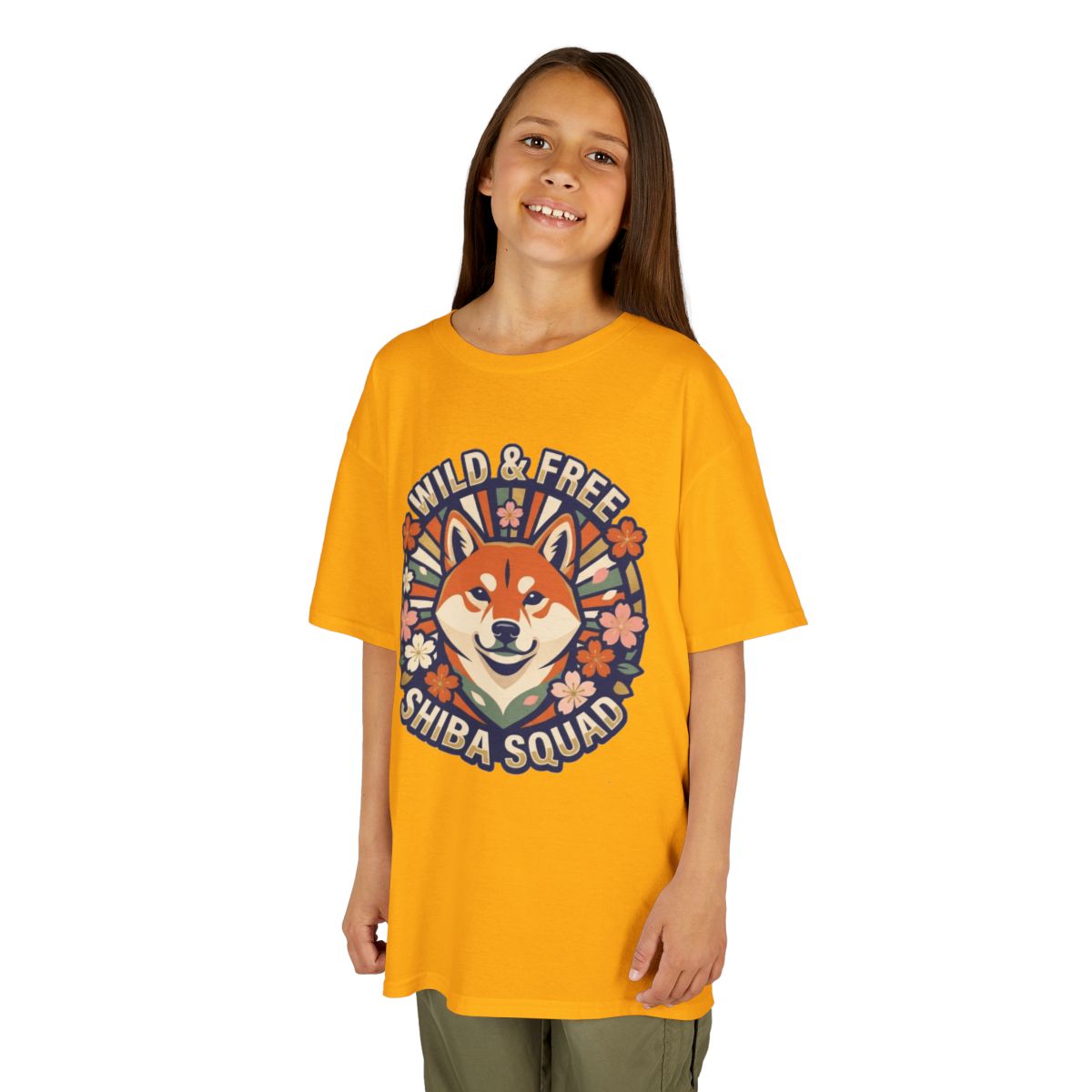 Color: Gold | Shiba Squad Kids Tee