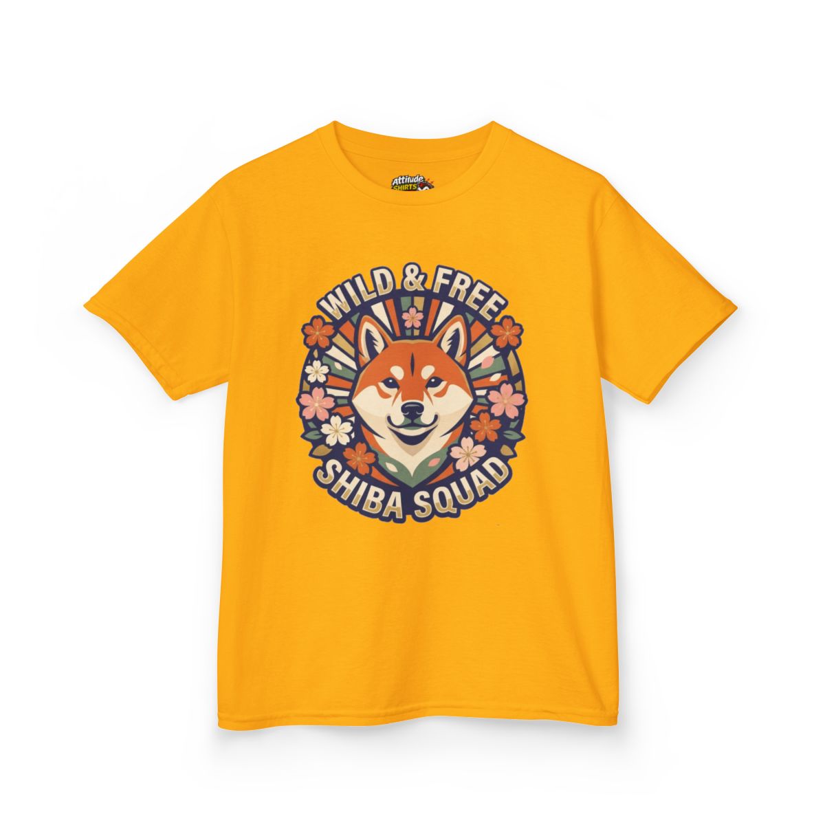 Color: Gold | Shiba Squad Kids Tee