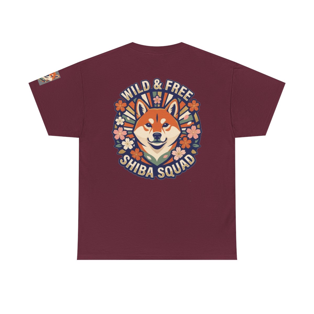 Color: Maroon | Shiba Squad Premium Graphic Tee