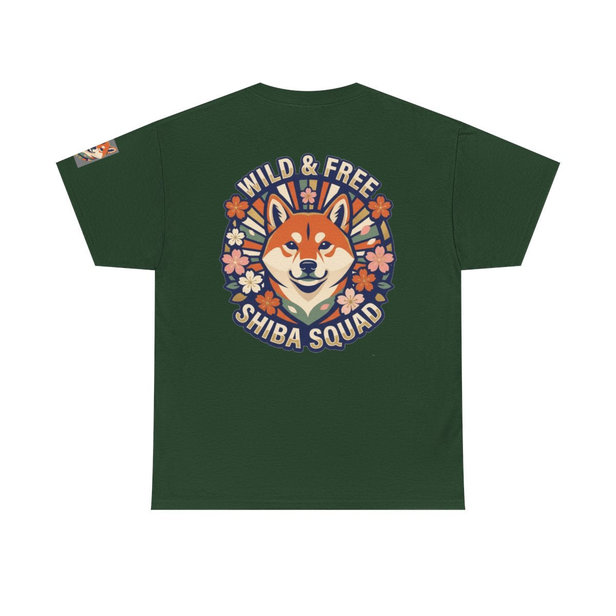 Color: Forest Green | Shiba Squad Premium Graphic Tee