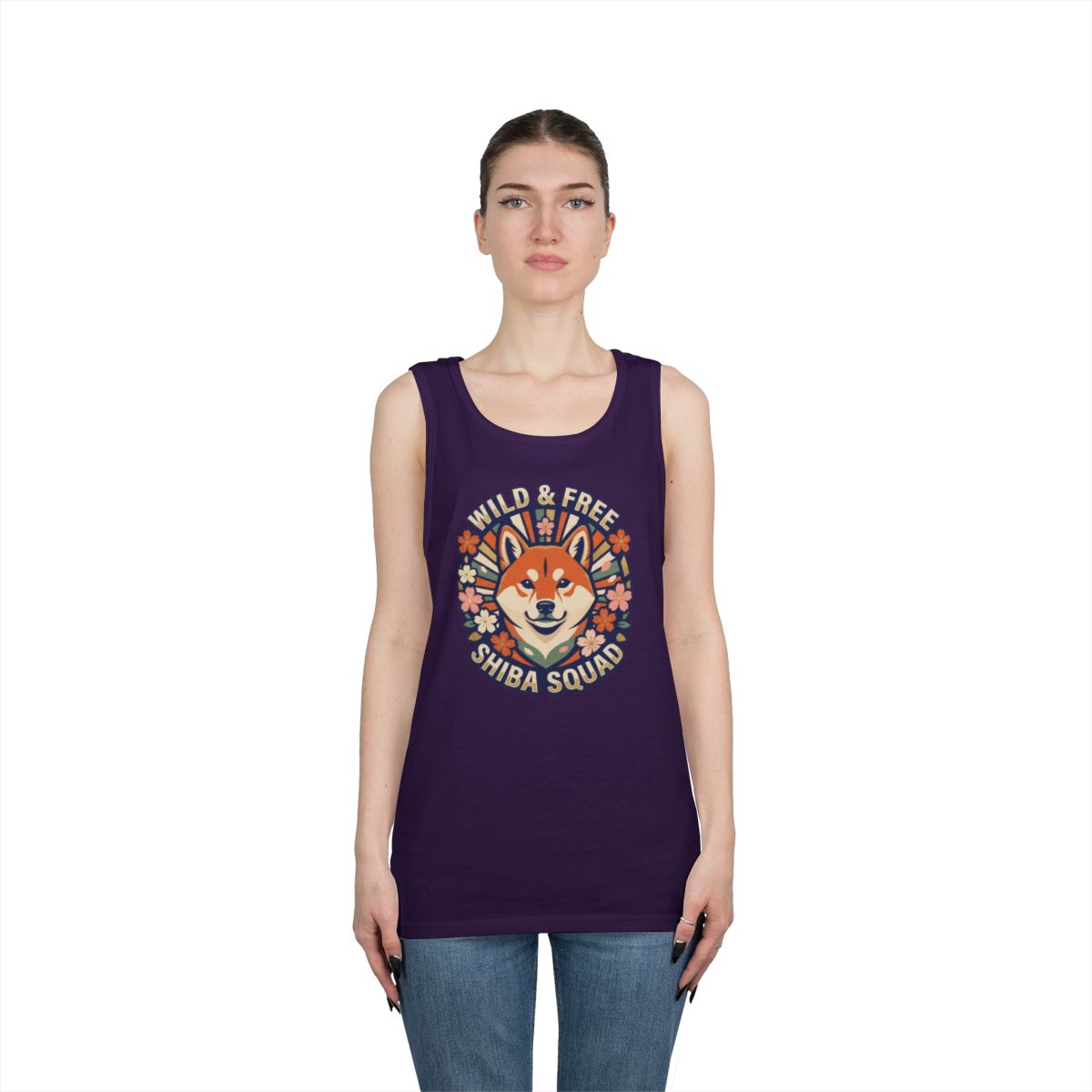 Color: Purple | Shiba Squad Tank Top