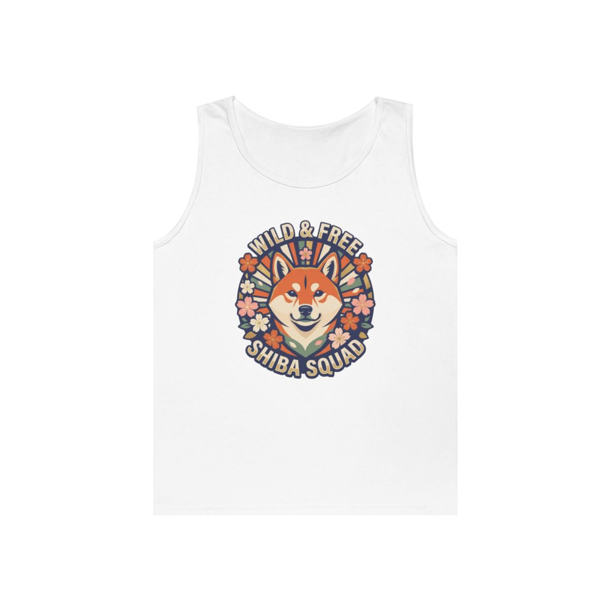 Color: White | Shiba Squad Tank Top