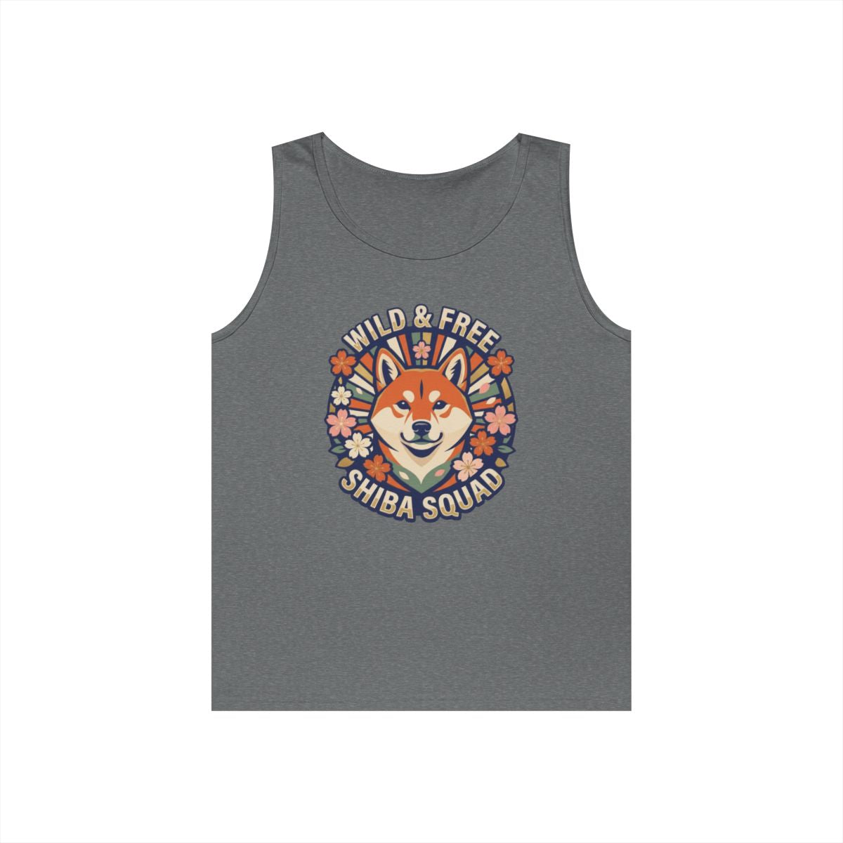 Color: Graphite Heather | Shiba Squad Tank Top