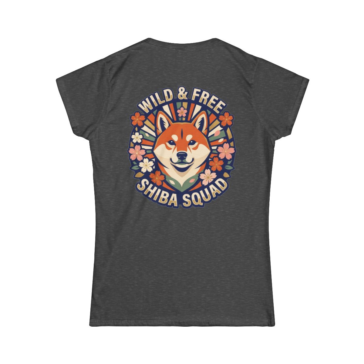 Color: Dark Heather | Shiba Squad Women's Tee
