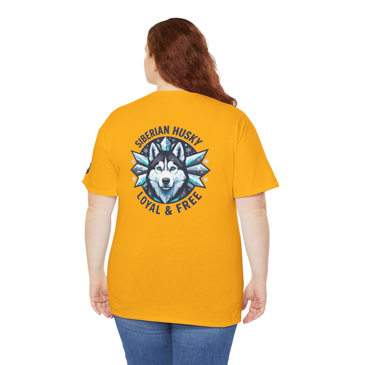 Color: Gold | Siberian Husky Loyal & Free Premium Graphic Tee