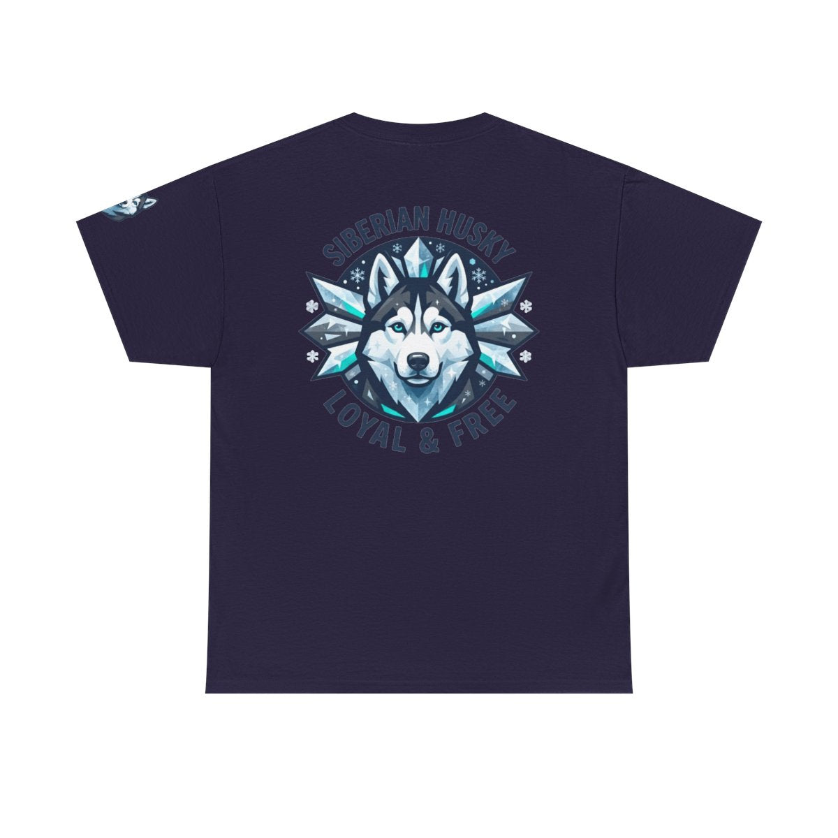 Color: Blackberry | Siberian Husky Loyal & Free Premium Graphic Tee