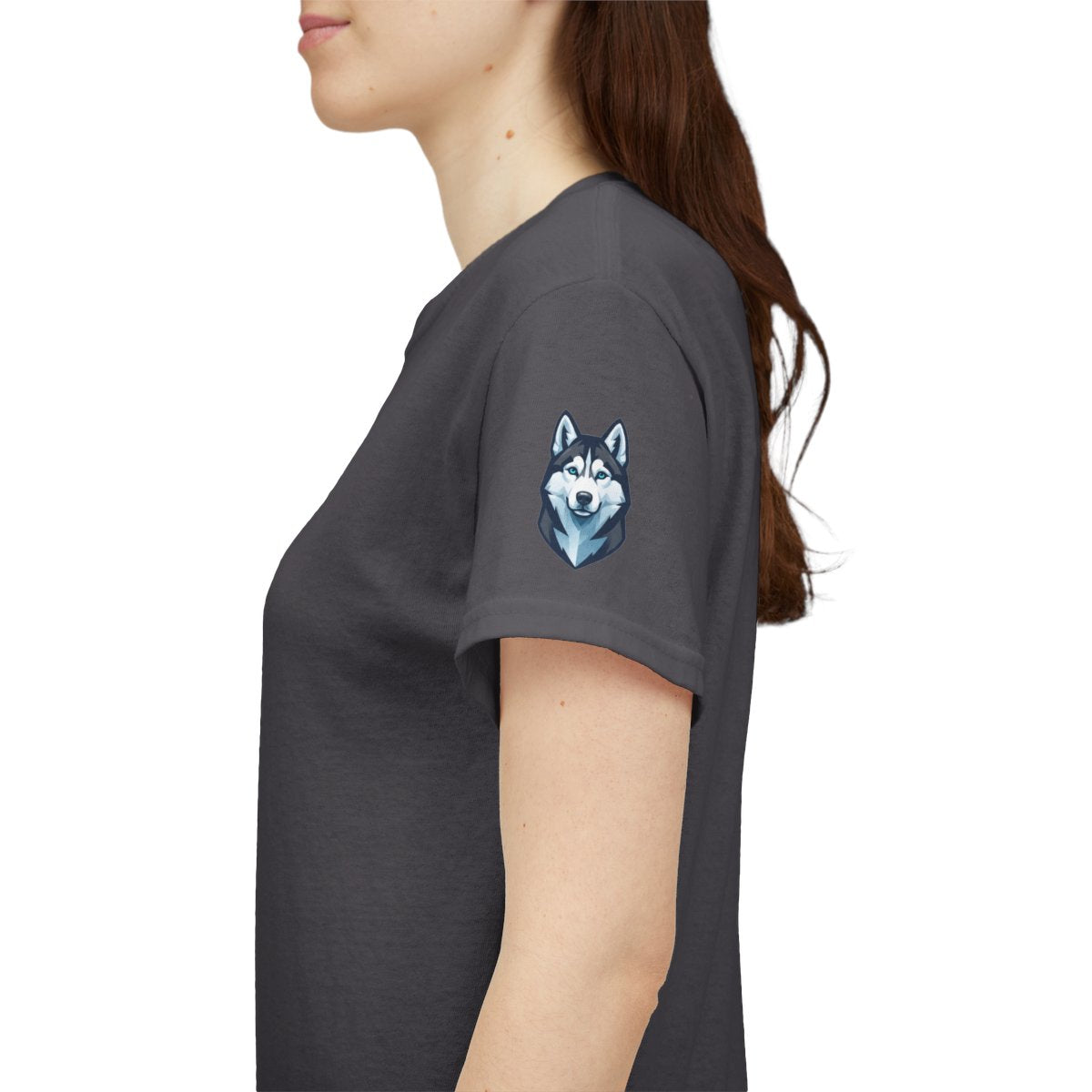 Color: Charcoal | Siberian Husky Loyal & Free Premium Graphic Tee
