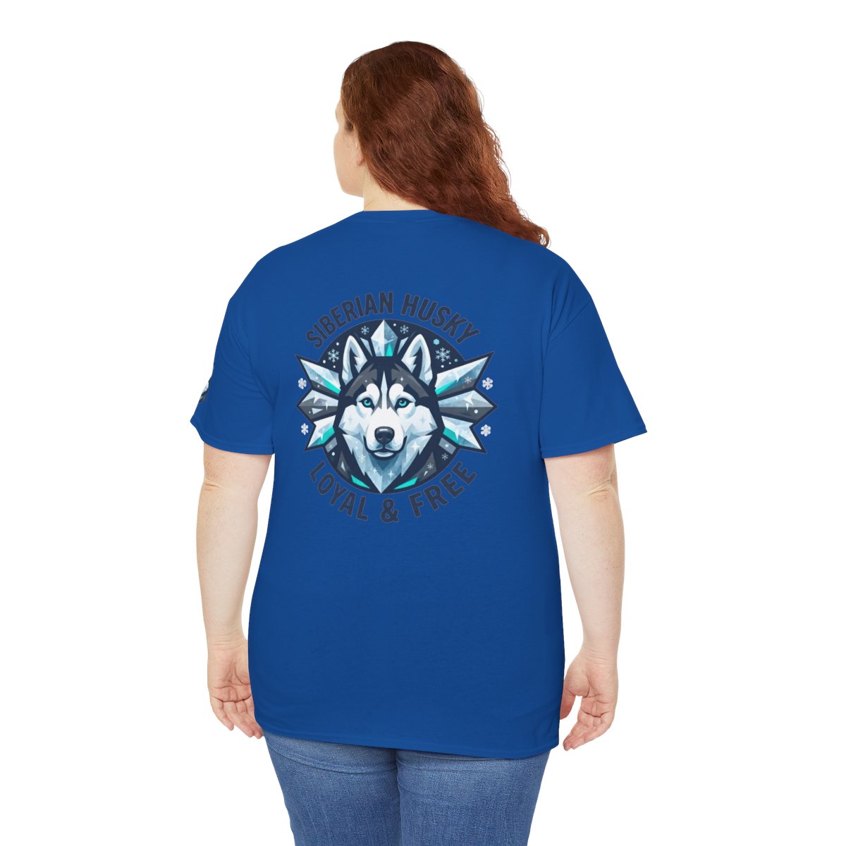 Color: Royal | Siberian Husky Loyal & Free Premium Graphic Tee
