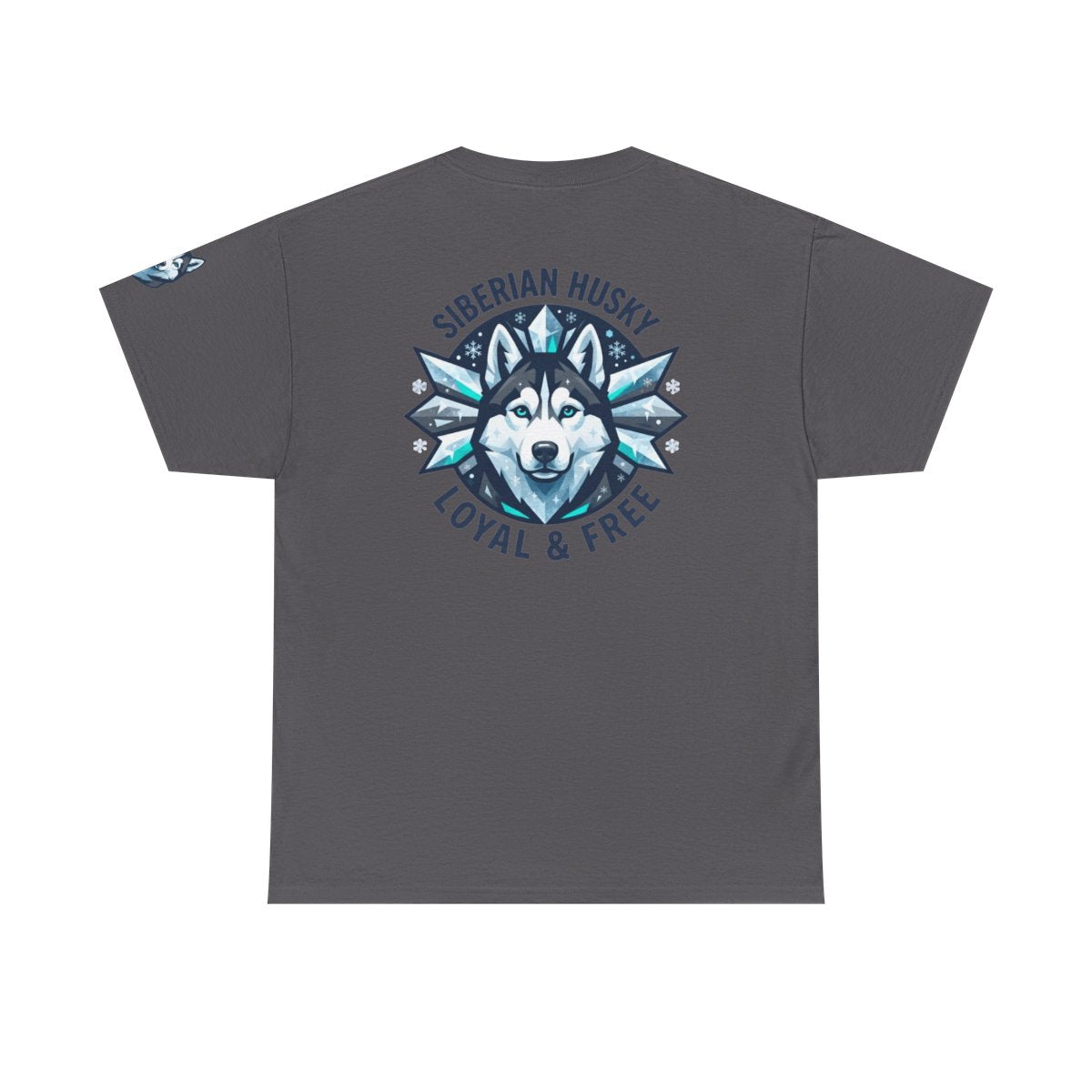 Color: Charcoal | Siberian Husky Loyal & Free Premium Graphic Tee