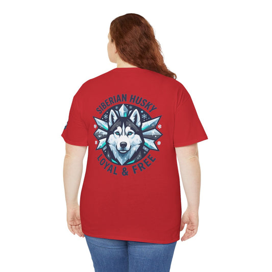 Color: Red | Siberian Husky Loyal & Free Premium Graphic Tee