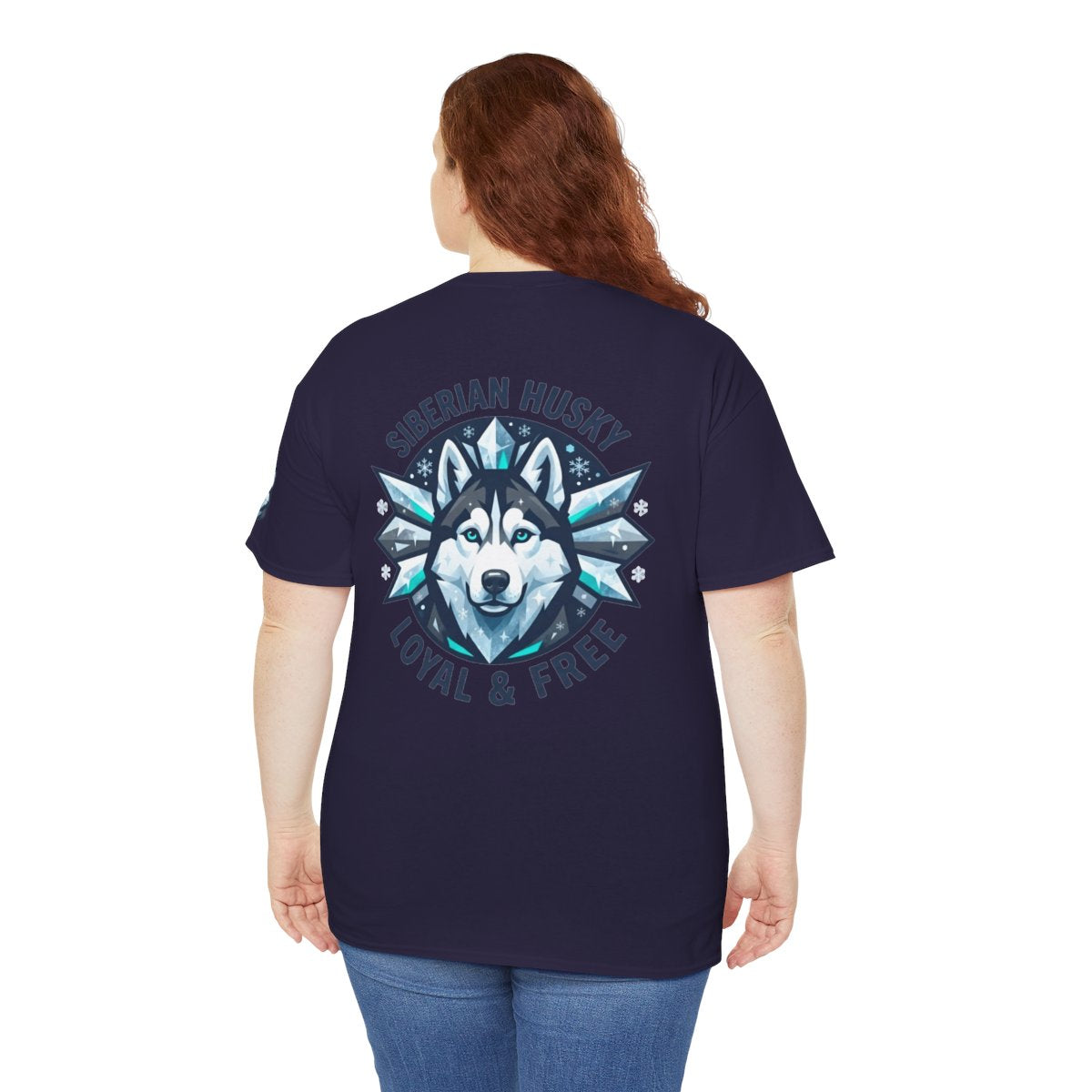 Color: Blackberry | Siberian Husky Loyal & Free Premium Graphic Tee