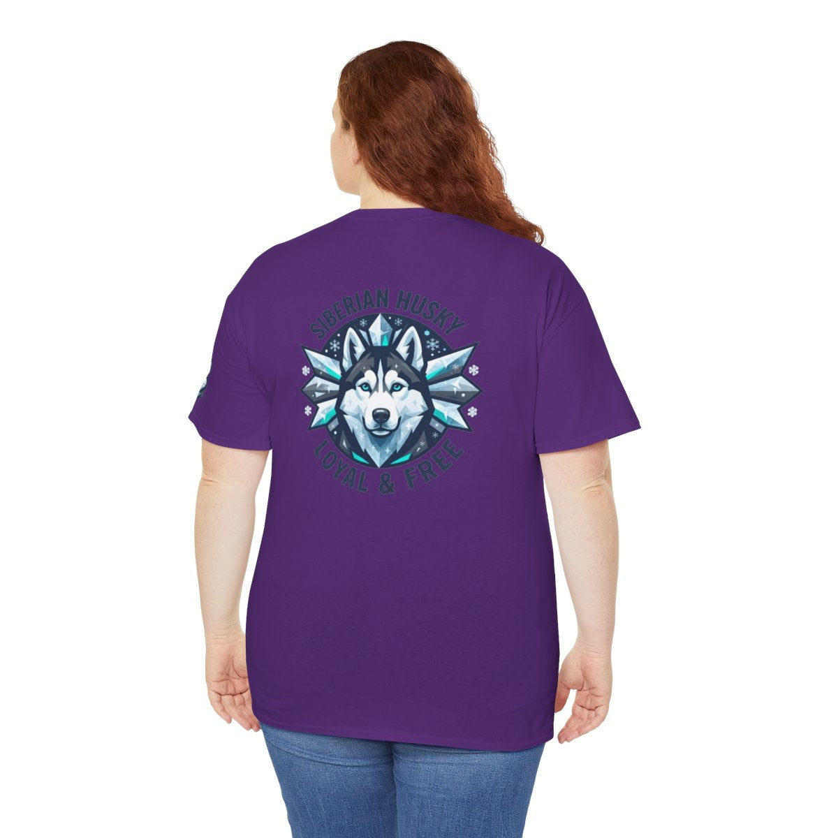 Color: Purple | Siberian Husky Loyal & Free Premium Graphic Tee