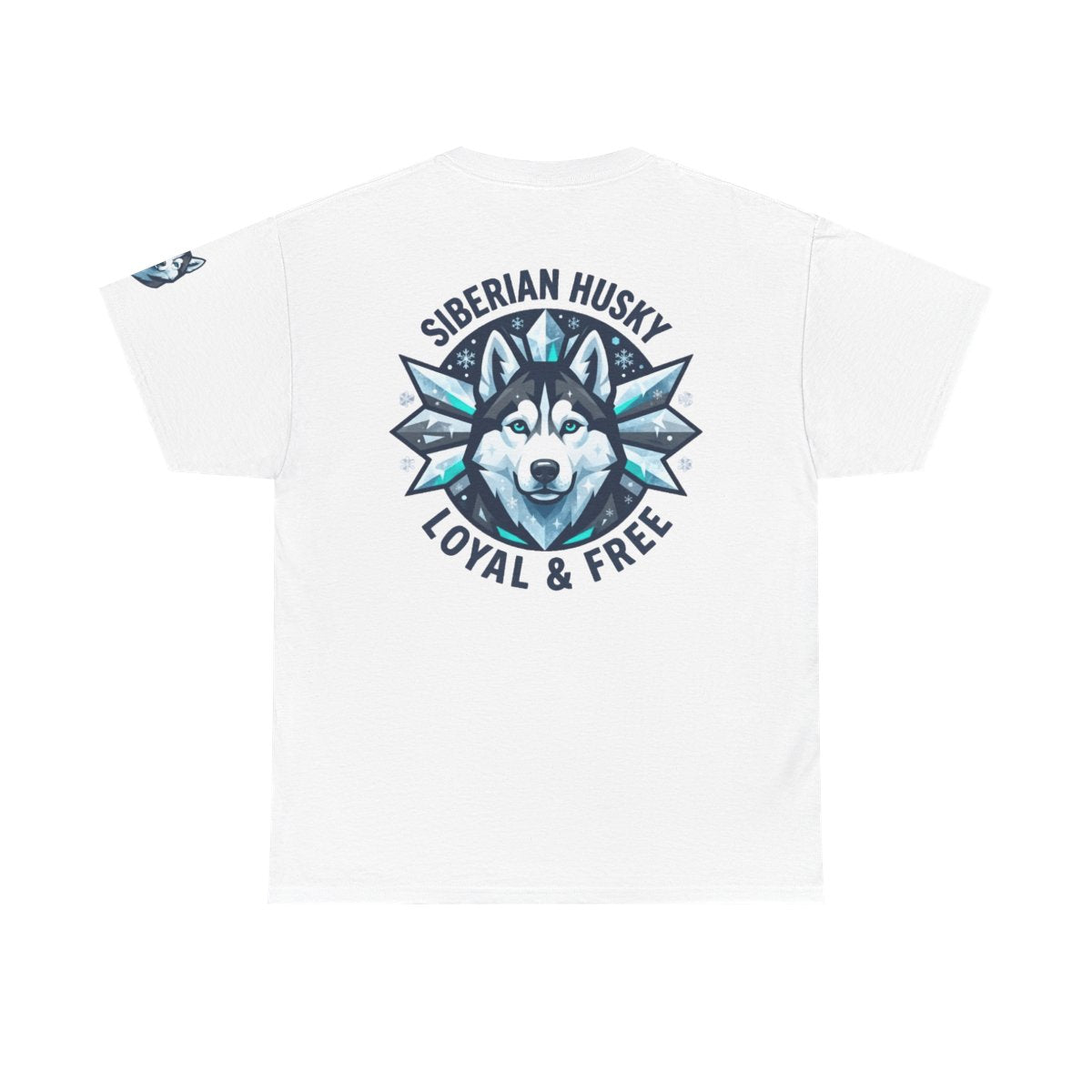 Color: White | Siberian Husky Loyal & Free Premium Graphic Tee
