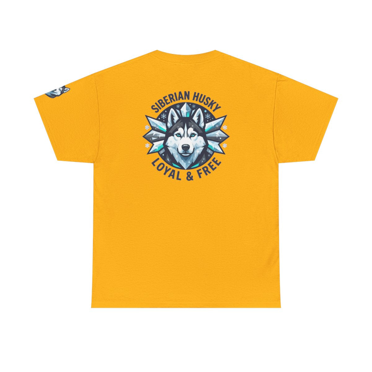 Color: Gold | Siberian Husky Loyal & Free Premium Graphic Tee