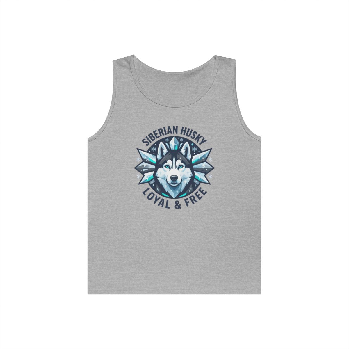 Color: Sport Grey | Siberian Husky Loyal & Free Tank Top