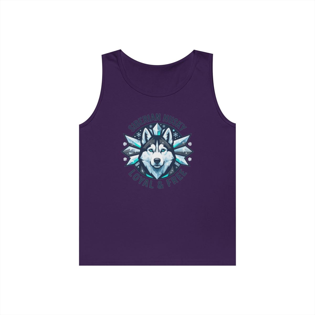 Color: Purple | Siberian Husky Loyal & Free Tank Top