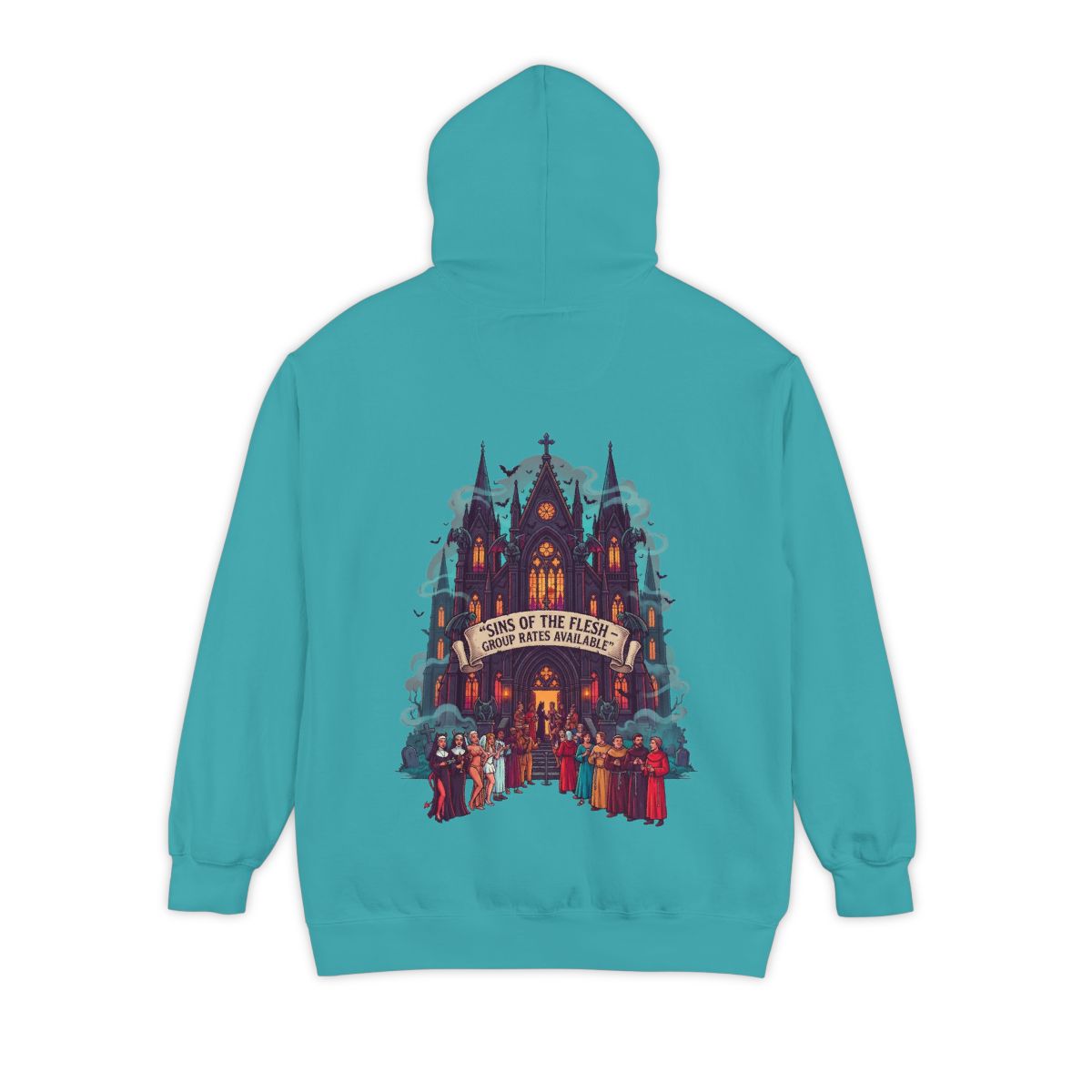 Color: Seafoam | Sins of The Flesh Group Rates Garment-Dyed Hoodie