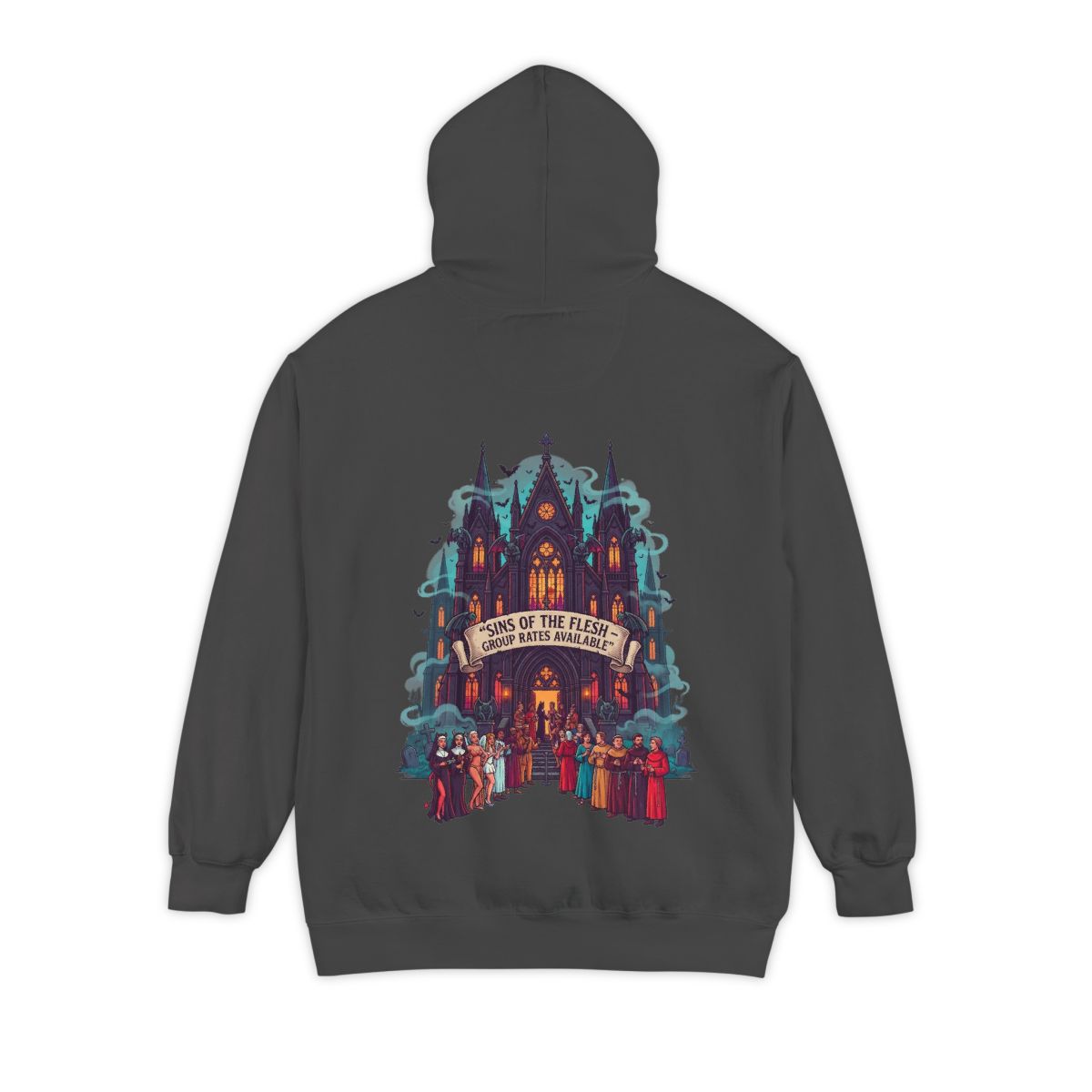 Color: Pepper | Sins of The Flesh Group Rates Garment-Dyed Hoodie