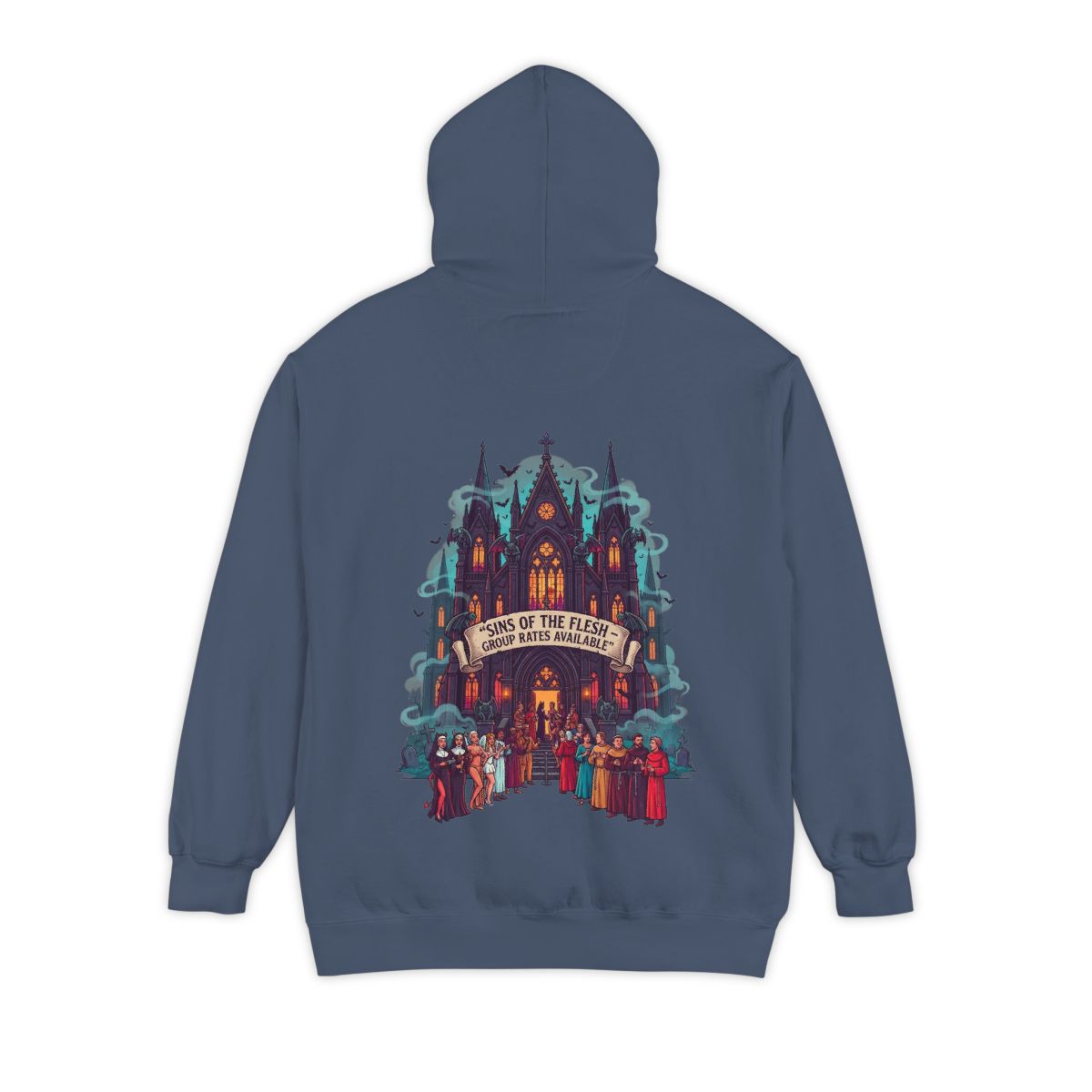 Color: Denim | Sins of The Flesh Group Rates Garment-Dyed Hoodie