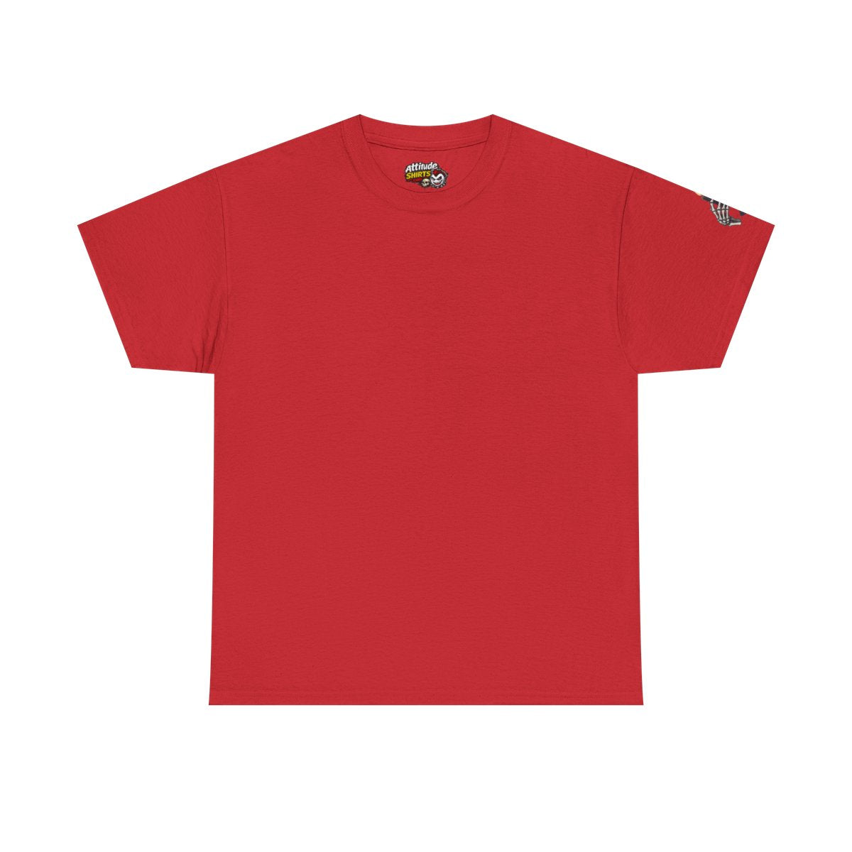 Color: Red | Skeletal Hand And Tarot Card Premium Graphic Tee