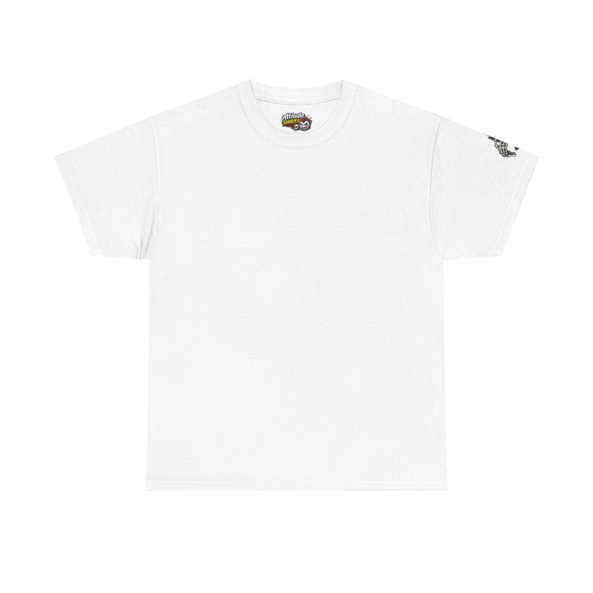 Color: White | Skeletal Hand And Tarot Card Premium Graphic Tee