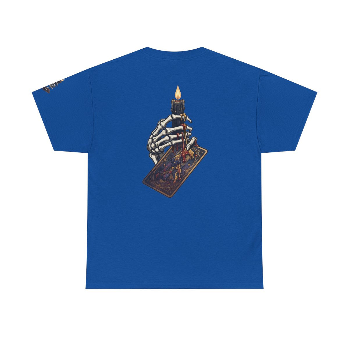 Color: Royal | Skeletal Hand And Tarot Card Premium Graphic Tee