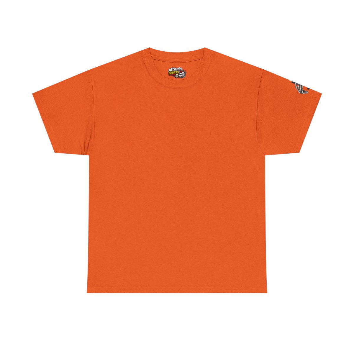 Color: Orange | Skeletal Hand And Tarot Card Premium Graphic Tee