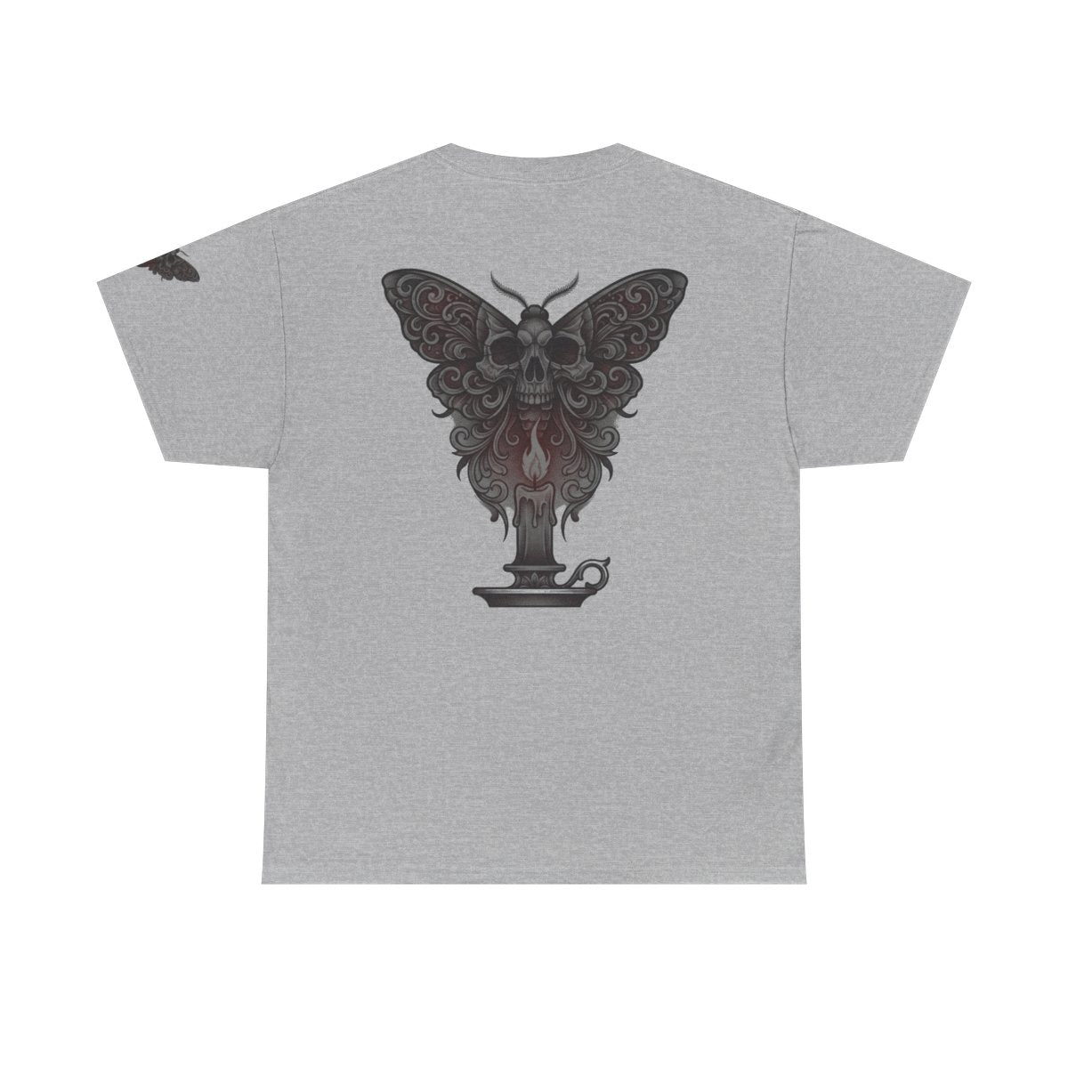 Color: Sport Grey | Skeleton Moth Premium Graphic Tee