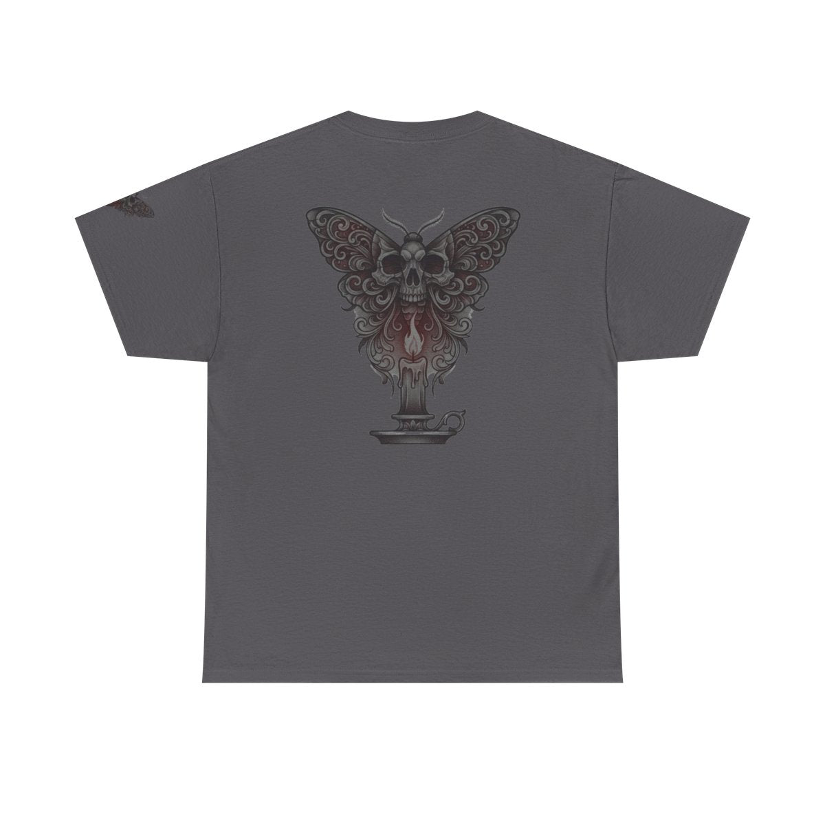 Color: Charcoal | Skeleton Moth Premium Graphic Tee