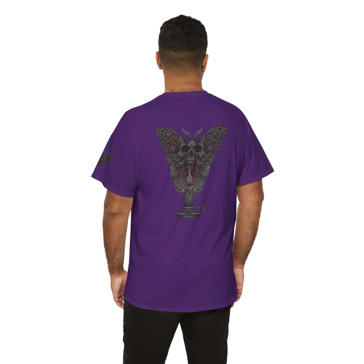Color: Purple | Skeleton Moth Premium Graphic Tee