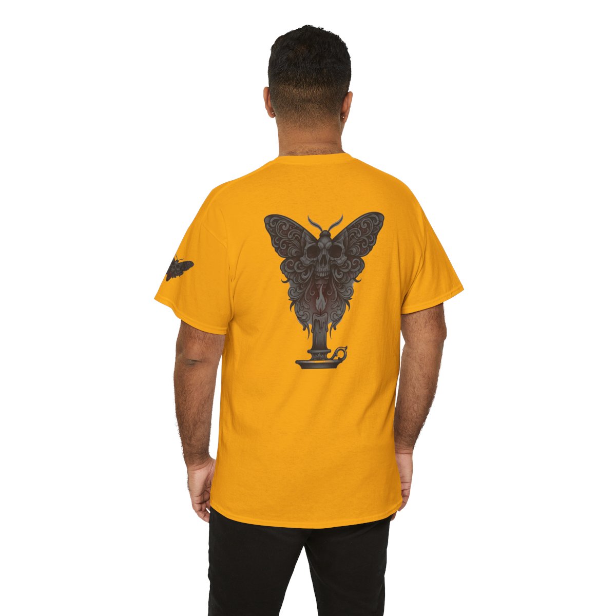 Color: Gold | Skeleton Moth Premium Graphic Tee
