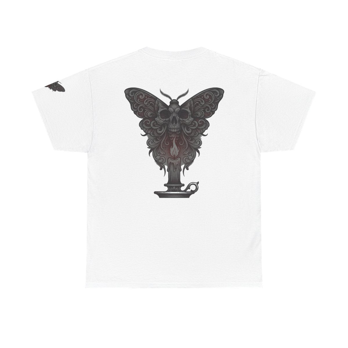 Color: White | Skeleton Moth Premium Graphic Tee