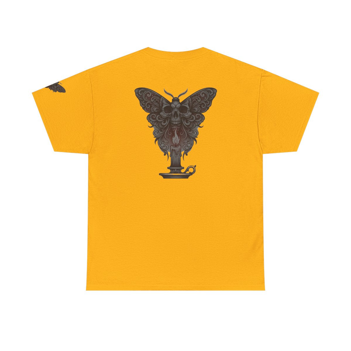 Color: Gold | Skeleton Moth Premium Graphic Tee