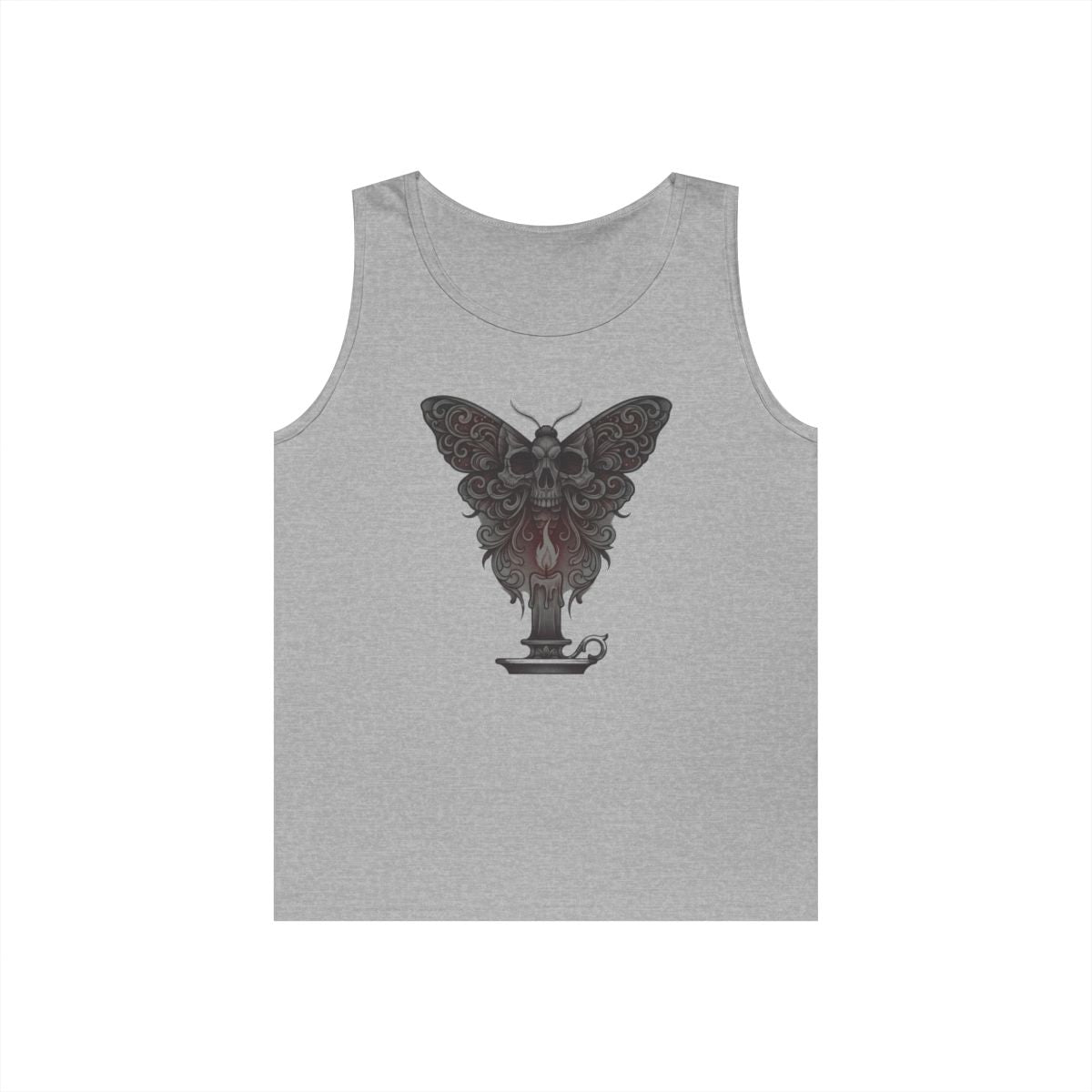 Color: Sport Grey | Skeleton Moth Tank Top