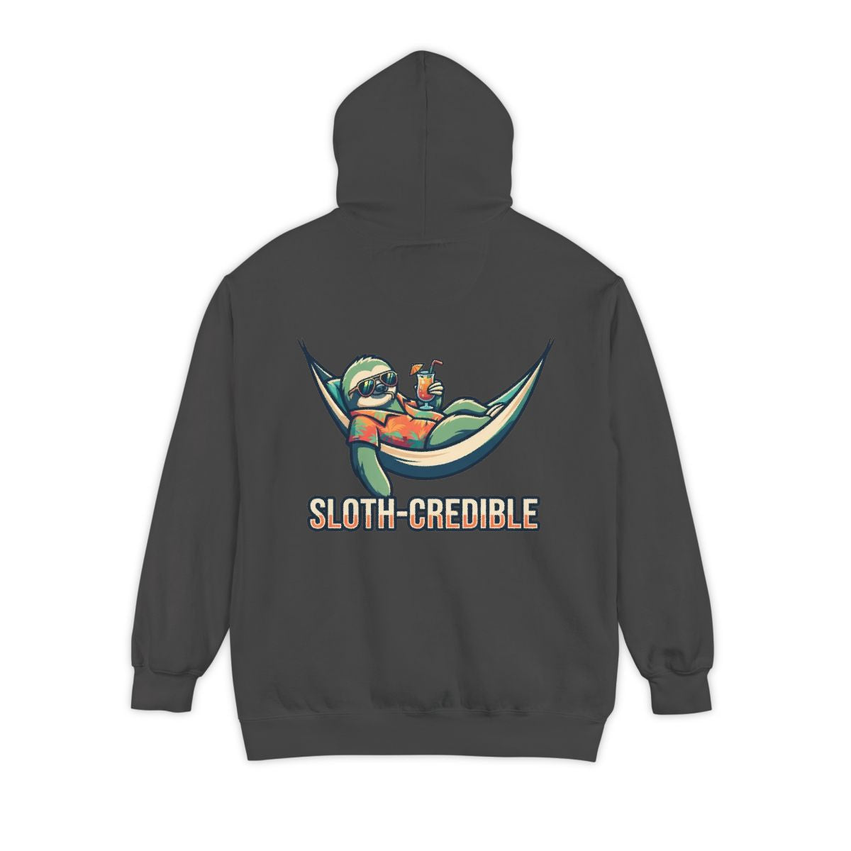 Color: Pepper | Sloth Credible Garment-Dyed Hoodie