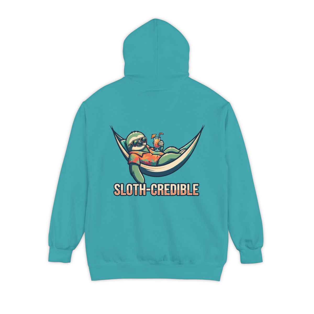 Color: Seafoam | Sloth Credible Garment-Dyed Hoodie
