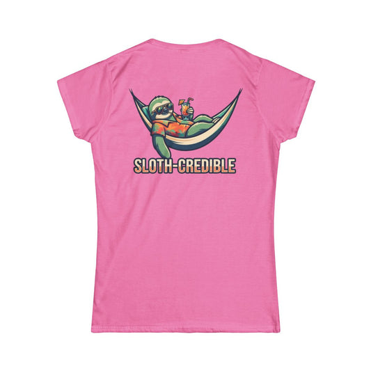 Color: Azalea | Sloth Credible Women's Tee