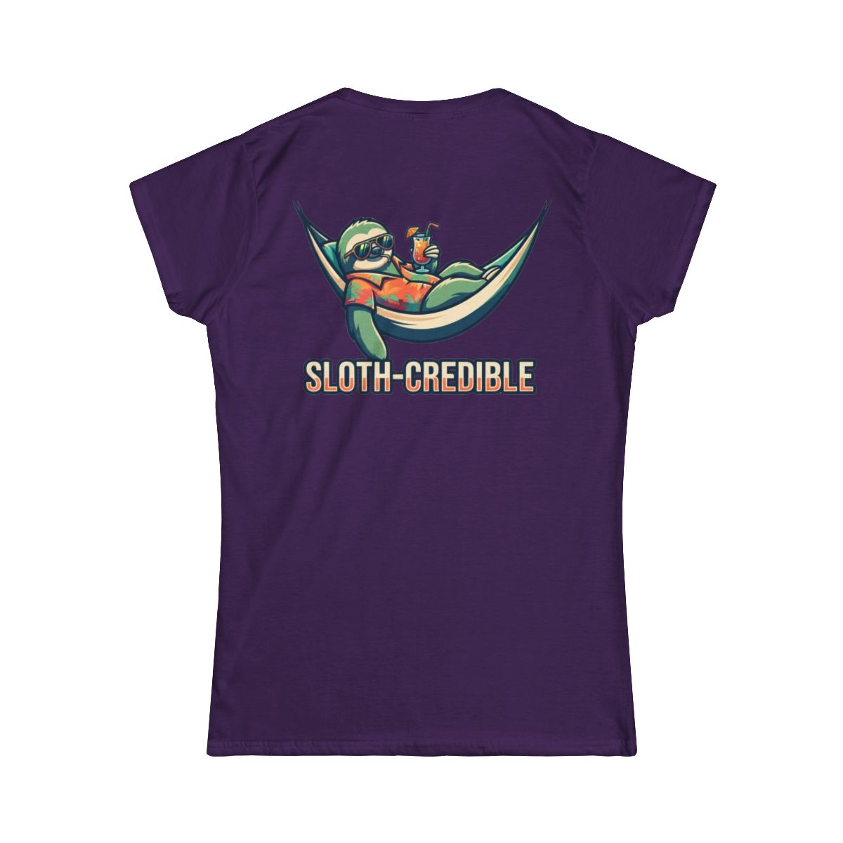 Color: Purple | Sloth Credible Women's Tee