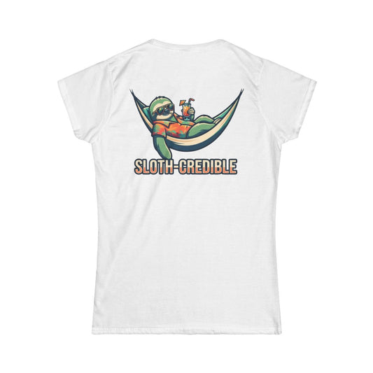 Color: White | Sloth Credible Women's Tee