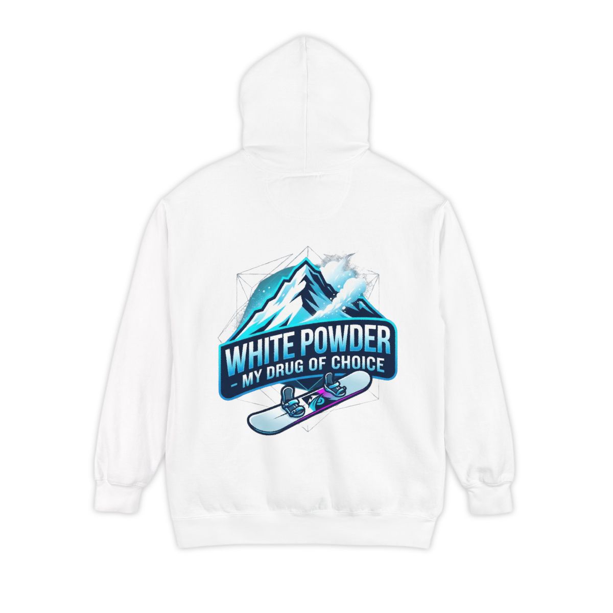 Color: White | Snowboard Drug of Choice Garment-Dyed Hoodie