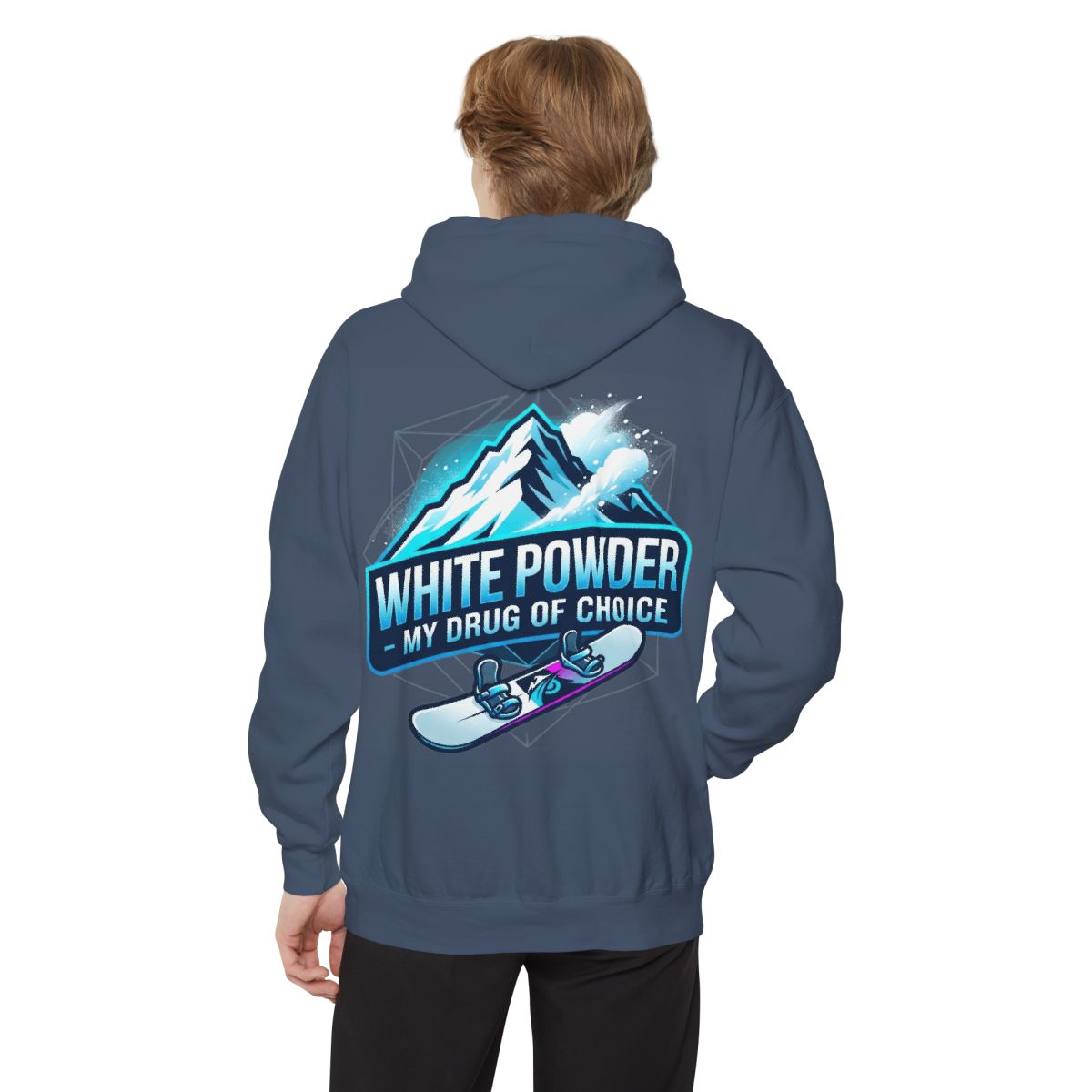 Color: Denim | Snowboard Drug of Choice Garment-Dyed Hoodie