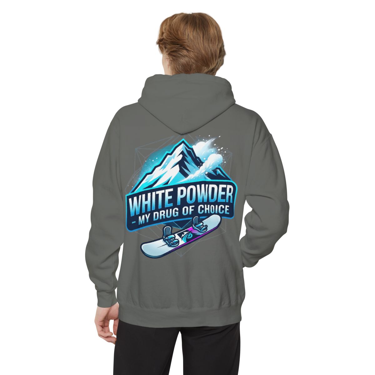 Color: Grey | Snowboard Drug of Choice Garment-Dyed Hoodie