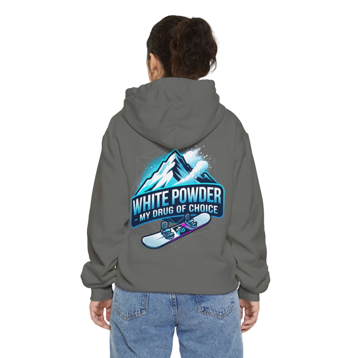Color: Grey | Snowboard Drug of Choice Garment-Dyed Hoodie