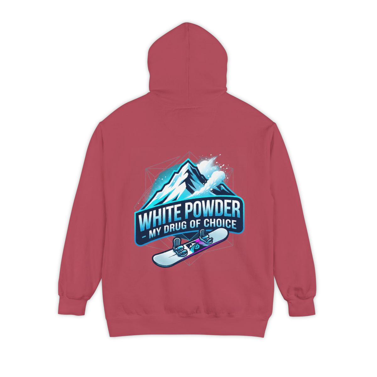 Color: Crimson | Snowboard Drug of Choice Garment-Dyed Hoodie