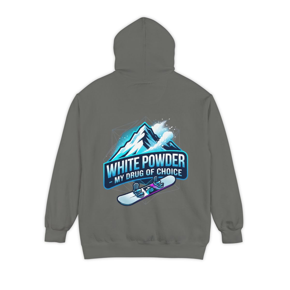 Color: Grey | Snowboard Drug of Choice Garment-Dyed Hoodie