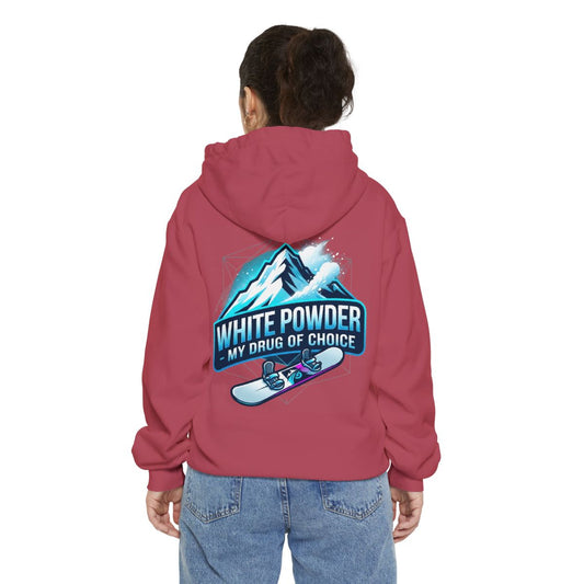 Color: Crimson | Snowboard Drug of Choice Garment-Dyed Hoodie