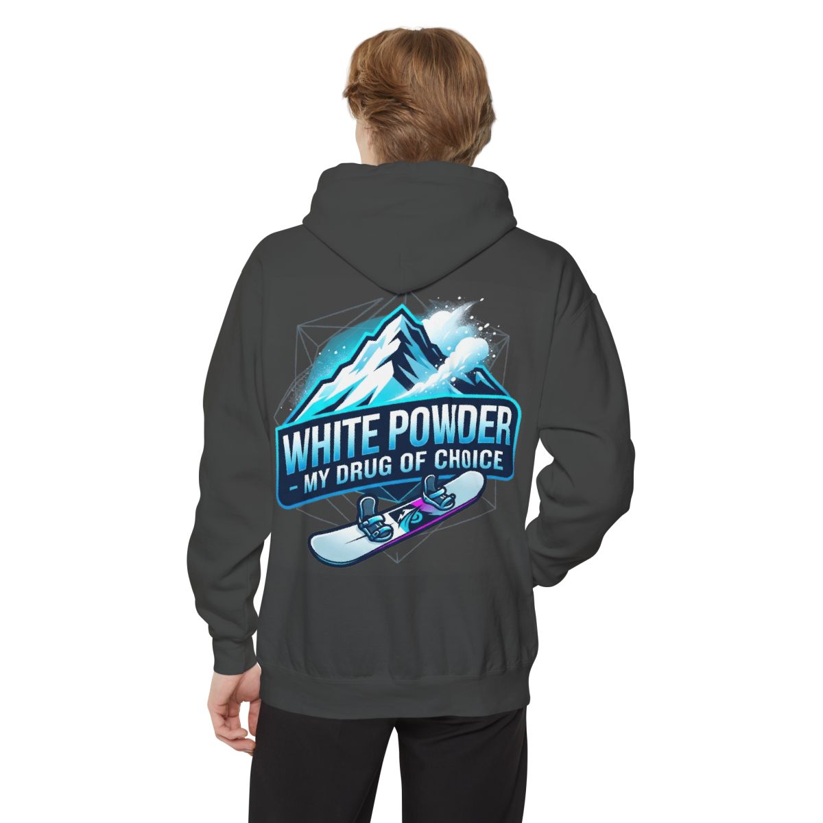 Color: Pepper | Snowboard Drug of Choice Garment-Dyed Hoodie