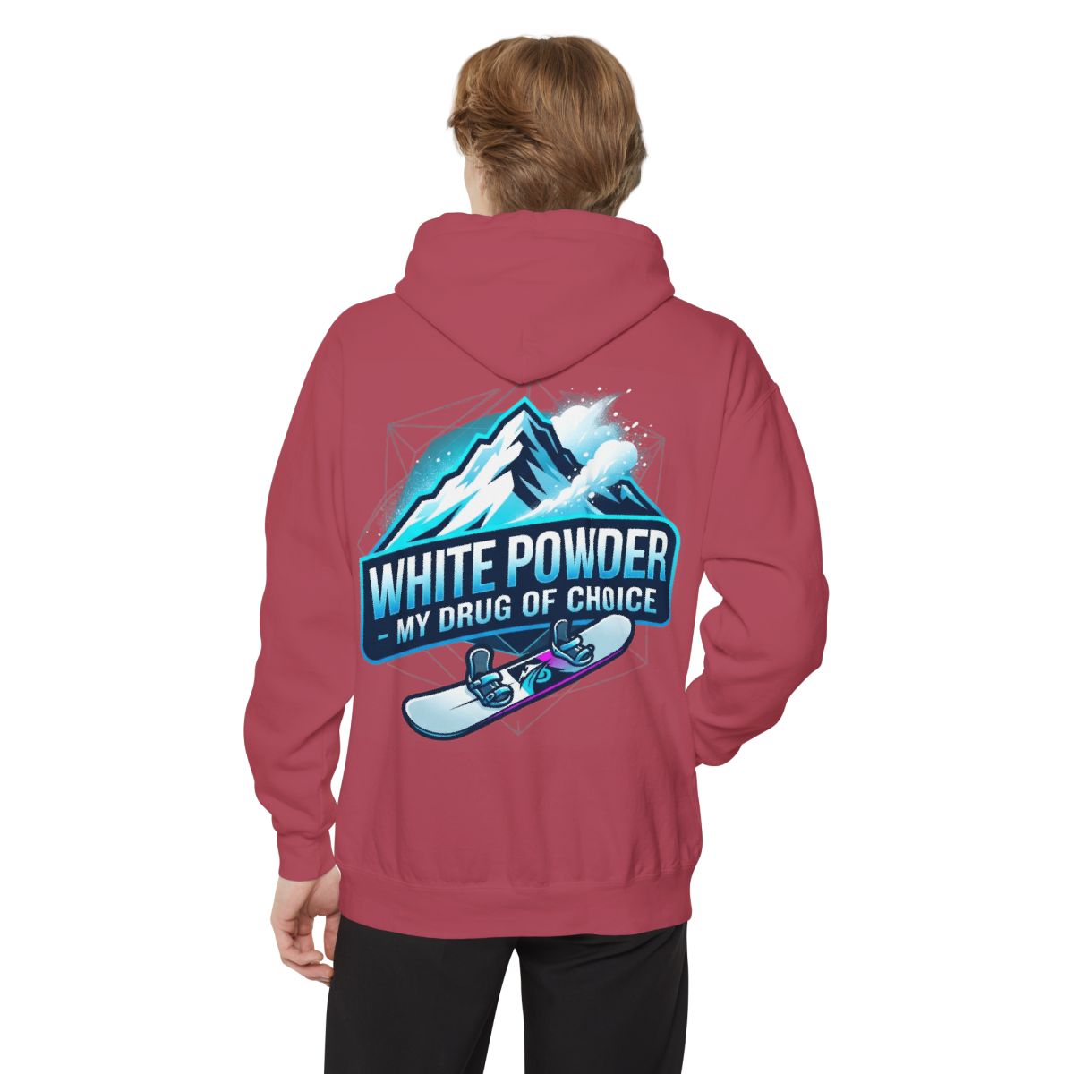 Color: Crimson | Snowboard Drug of Choice Garment-Dyed Hoodie